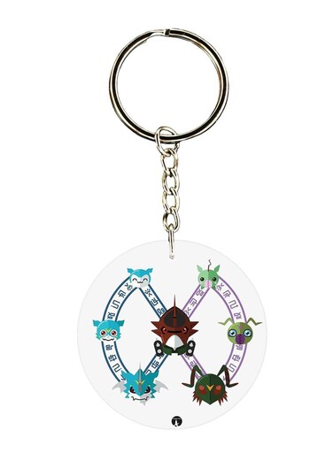 The Anime Digimon Printed Keychain