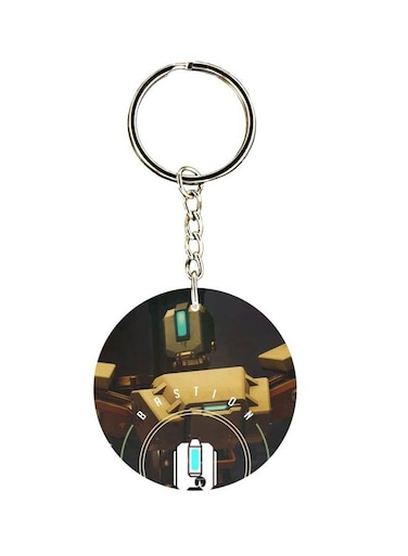Video Game Overwatch Double Side Printed Keychain