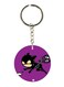 Double Sided Cat Woman Printed Keychain