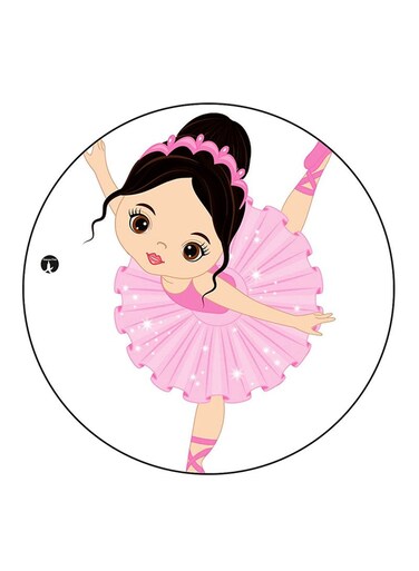 A Girl Printed Fridge Magnet Multicolour