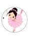 A Girl Printed Fridge Magnet Multicolour
