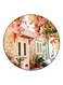Nature Printed Fridge Magnet Beige/Pink/Green 5.5cm