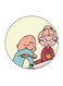 Anime Chibi Maruko Chan Printed Fridge Magnet Multicolour