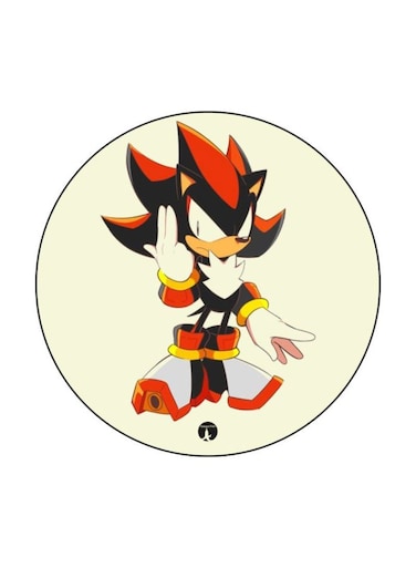 The Video Game Sonic Printed Fridge Magnet Beige/Red