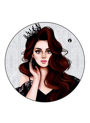 Woman Printed Fridge Magnet Multicolour