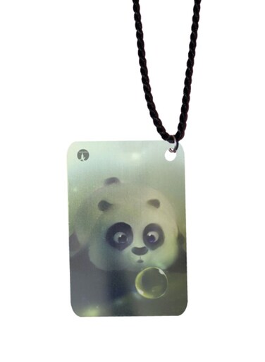 Panda Printed Car Mirror Pendant
