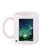 Sky Printed Coffee Mug White/Blue/Black 11ounce
