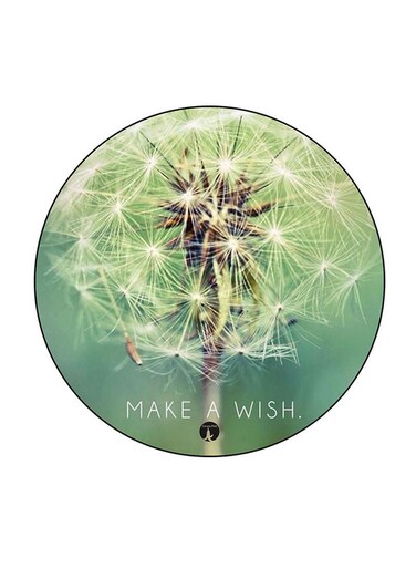 Flower Printed Fridge Magnet Round Multicolour