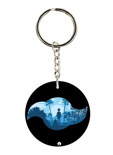 Double Sided Anime Digimon Printed Keychain