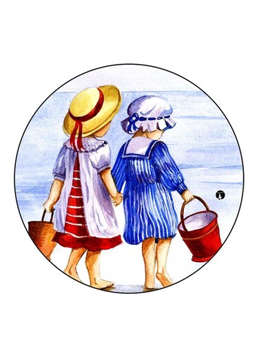 Girls Printed Fridge Magnet Multicolour