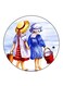 Girls Printed Fridge Magnet Multicolour