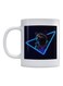 Rocket Racoon Printed Mug White/Black/Blue