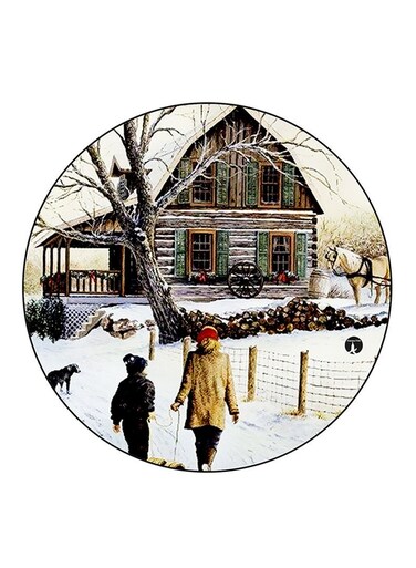 Vintage Art Printed Fridge Magnet Multicolour