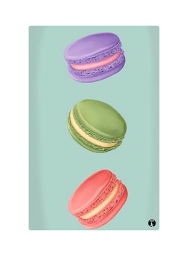 Printed Fridge Magnet Multicolour 8.5x0.4x5.5cm