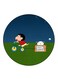 The Anime Shin Chan Printed Fridge Magnet Multicolour