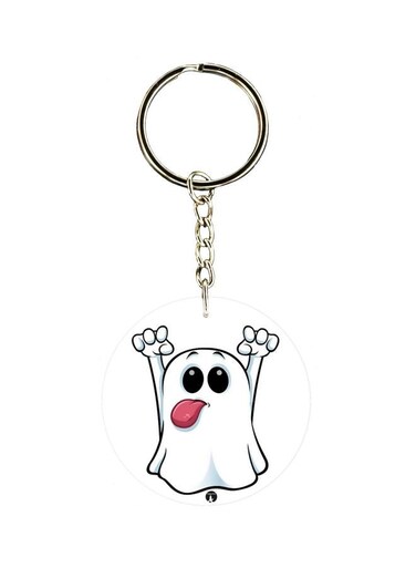 Cartoon Printed Double Sided Keychain