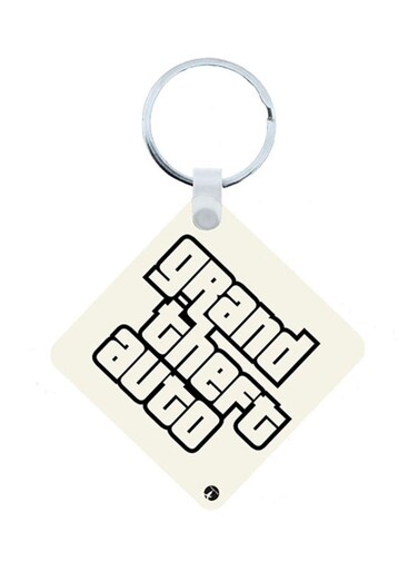 Grand Theft Auto Wooden Keychain
