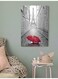 Eiffel Tower Themed Wall Painting Grey/Red 40x60cm