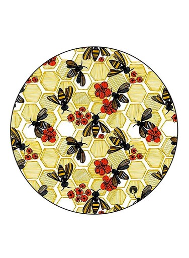 Flowers Printed Fridge Magnet Multicolour