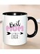 Best Mom Ever" 11oz White Ceramic Coffee Mug with Black Accents - Dishwasher &amp; Microwave Safe, Ideal Gift for Mother's Day, Birthdays, Holidays, Christmas, and New Year, Mother's Day Mug   Playful Typography   Dishwasher Safe
