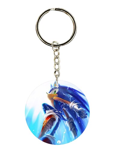 Double Sided Sonic Printed Keychain