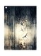 Printed Metallic Plate Grey/Beige/Black 20x15cm