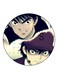 Anime Captain Majid Theme Printed Fridge Magnet Purple/Black/Yellow