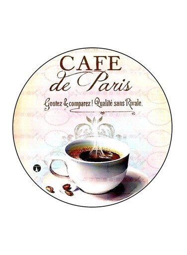 Coffee Printed Fridge Magnet Multicolour 5.5 x 5.5cm