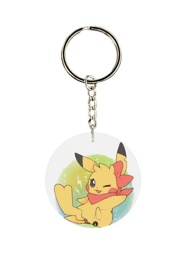 Pikachu Printed Keychain