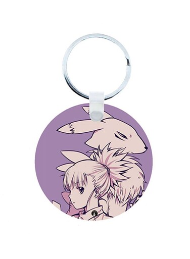 Digimon Anime Wooden Keychain