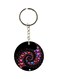 Double Sided Hearts Printed Keychain