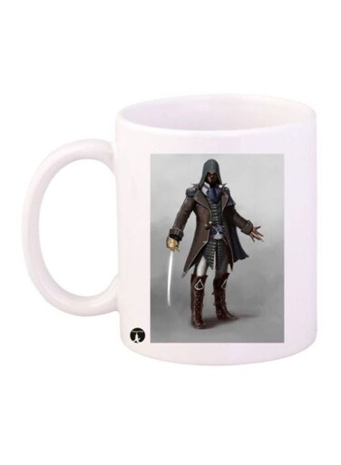 Assassin's Creed Character Printed Mug White/Grey/Brown