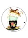Bird Printed Fridge Magnet Round Multicolour