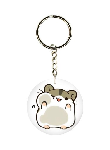 Cartoon Themed Single Sided Keychain