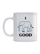 I Feel Good Printed Mug White/Black/Blue 350ml