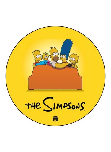 Simpsons Printed Fridge Magnet Yellow/Orange/Blue