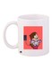 Cartoon Printed Coffee Mug White/Red/Purple 11ounce