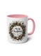 1pc 11OZ Ceramic Merry Christmas Coffee Mug - Double-Sided Printed Holiday Cup, Festive Gift for Men &amp; Women, Ideal for Office, Dorm, School - Seasonal Tea &amp; Coffee Mug Pink