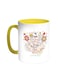 Happy Mother's Day Printed Coffee Mug Yellow/White 11ounce