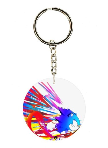 Sonic Double Side Printed Keychain