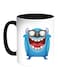 Cartoons Printed Coffee Mug White Black 11 ounce