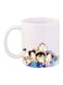 Ceramic Printed Mug White/Blue/Beige