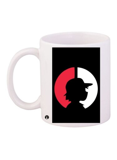 Pok&eacute;mon Printed Coffee Mug White/Black/Red 11ounce