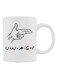 Unagi Printed Coffee Mug White/Black/Blue 350ml