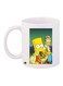 Simpsons Printed Coffee Mug White/Green/Yellow 11ounce