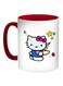 Hello Kitty Printed Coffee Mug Red/White/Blue