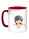 Summer Time Printed Coffee Mug Red/White/Grey 11ounce