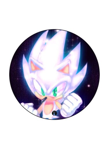 Sonic Printed Fridge Magnet White/Green/Blue