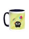 Cartoon Drawing - The Joy Of Eid Printed Coffee Mug Blue/White 11ounce