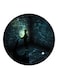 Printed Fridge Magnet Green/Black/White 5.5cm